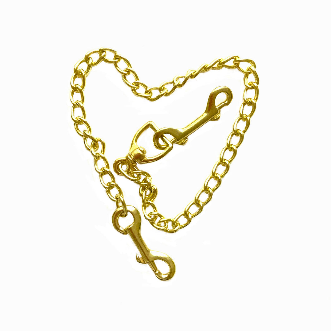 Brass Chain (Solid) with double hook.